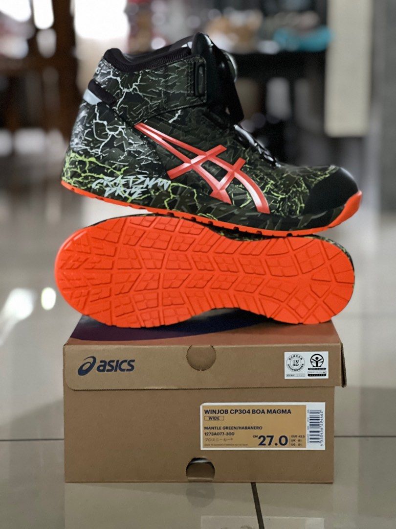 Asics Safety shoes Winjob Magma Safetyboot Original Japan Men s Fashion Footwear Boots on Carousell