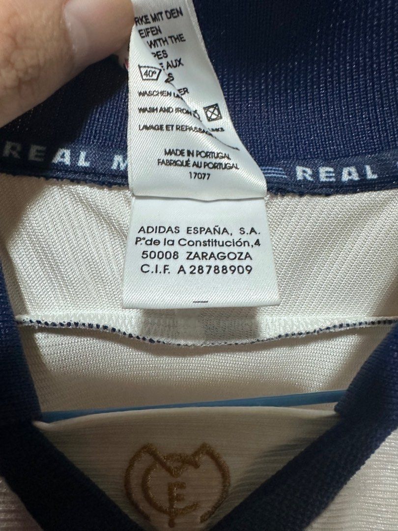 AUTHENTIC 1999/2000 REAL MADRID JERSEY, Men's Fashion, Activewear