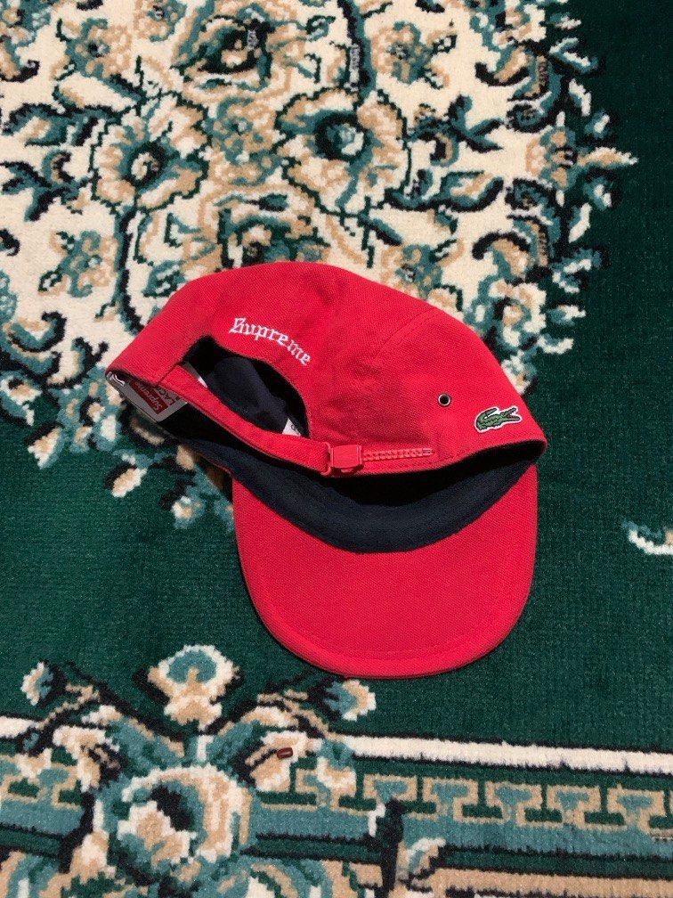 Authentic Supreme X Lacoste 5 Panel Hat