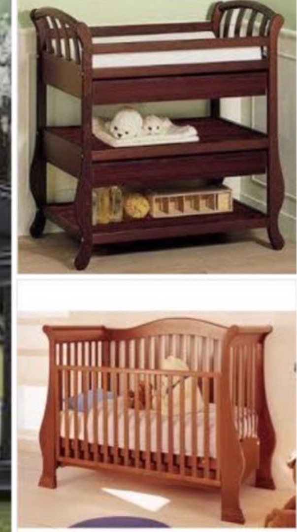 Baby Cot & Changing Table Set, Babies & Kids, Baby Nursery & Kids