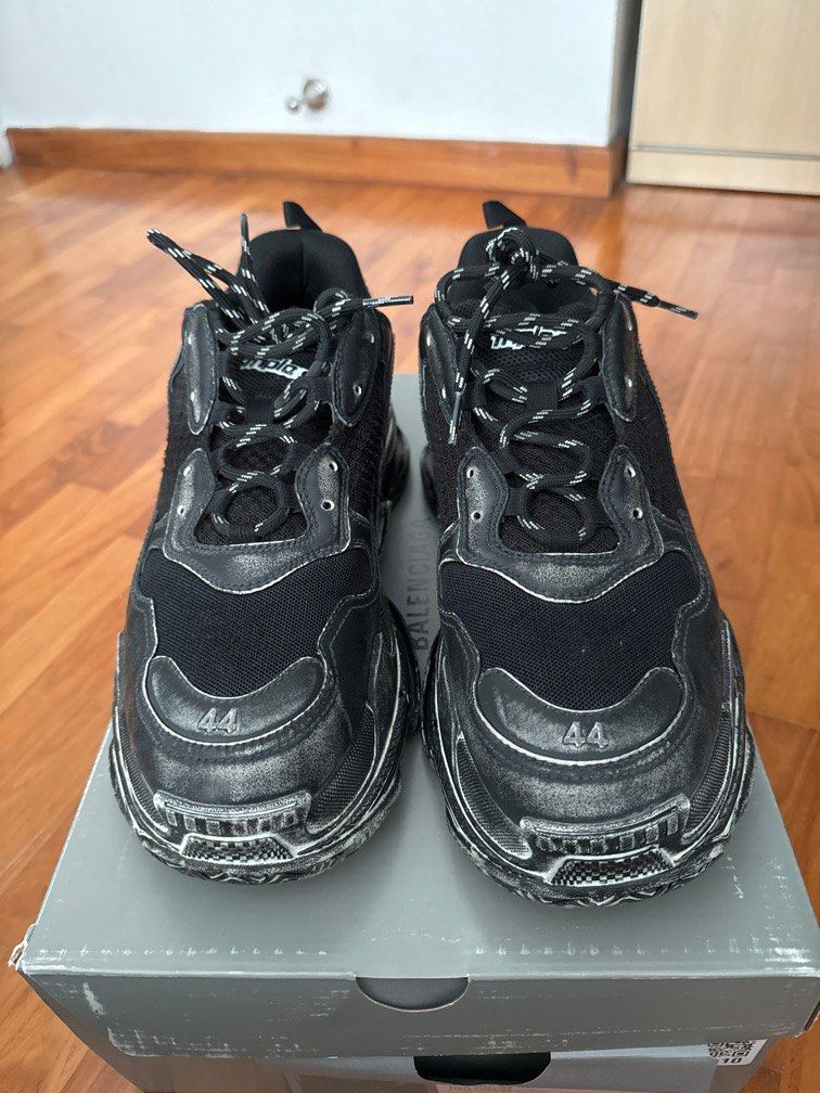 Balenciaga Triple S Faded Black, Luxury, Sneakers & Footwear on