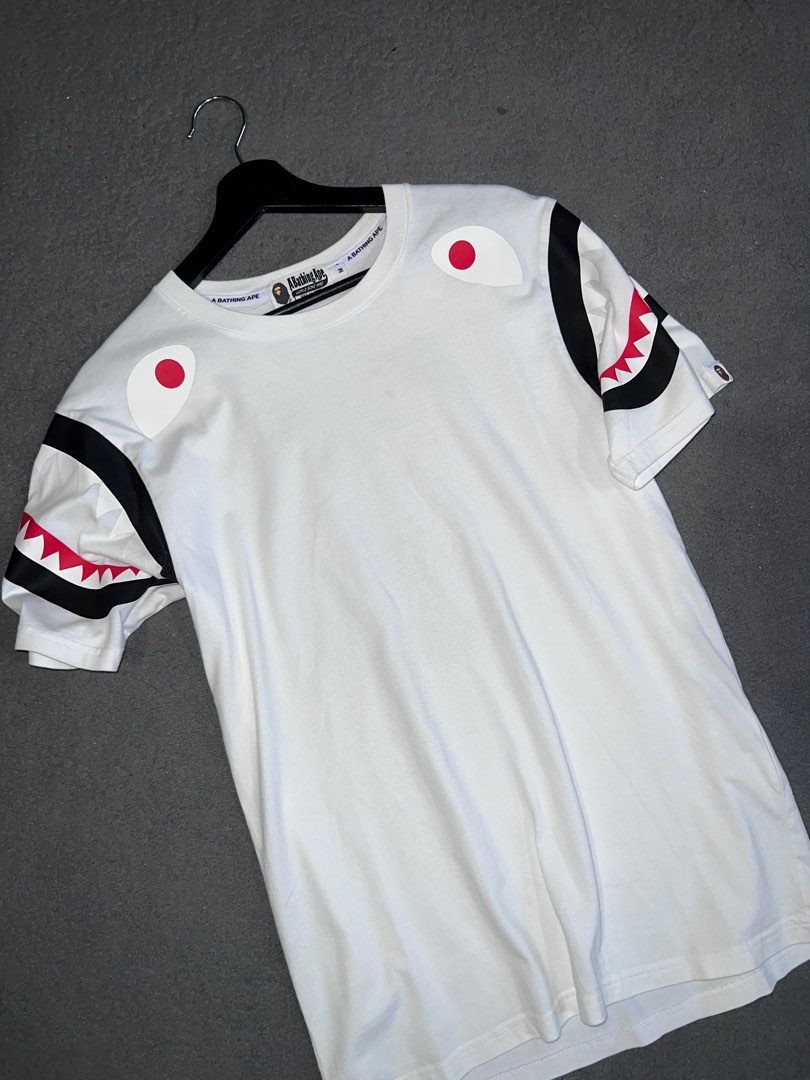 Bape shark hotsell shoulder tee