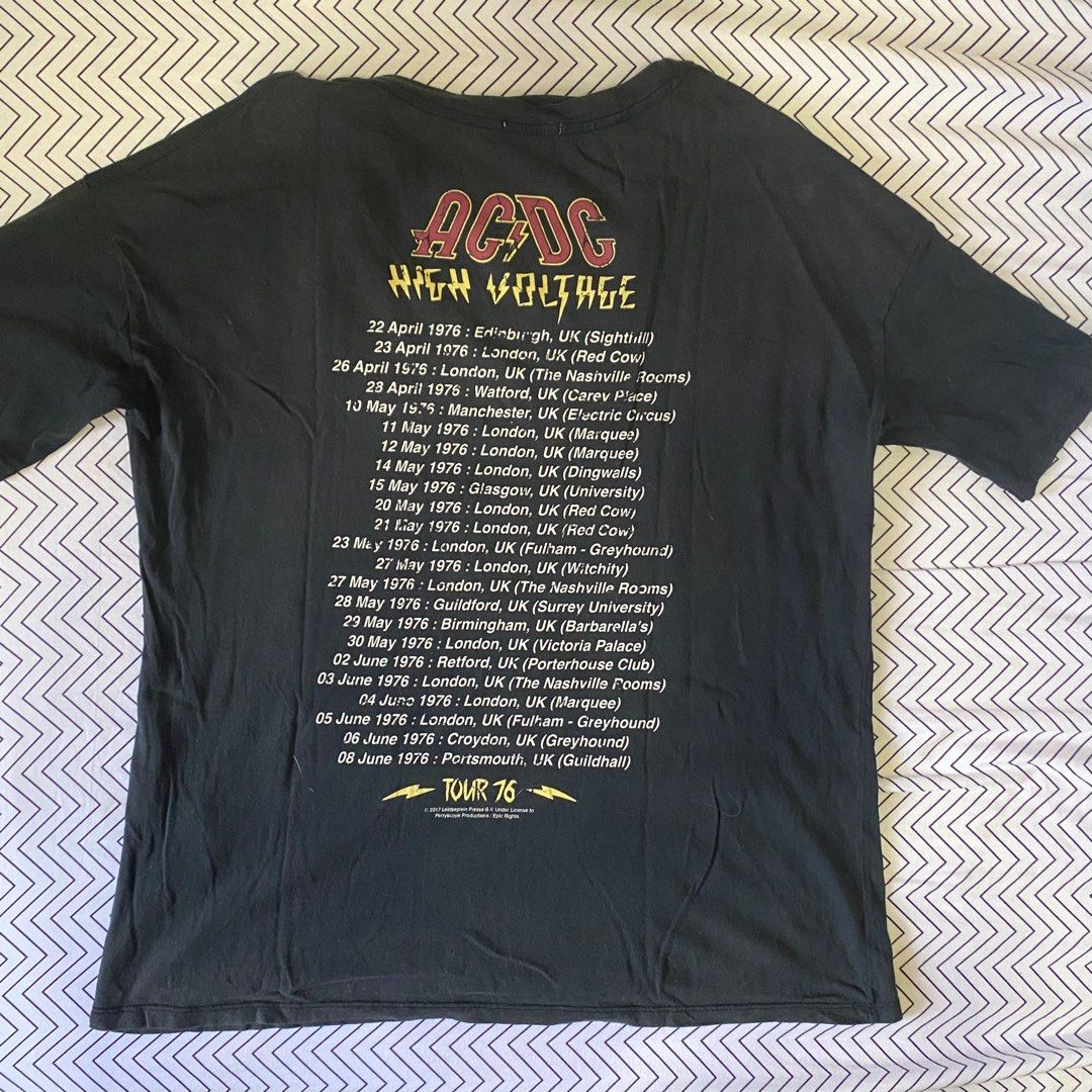 T shirt new arrivals ac dc bershka