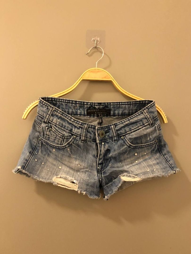 Bershka yellow shorts clearance