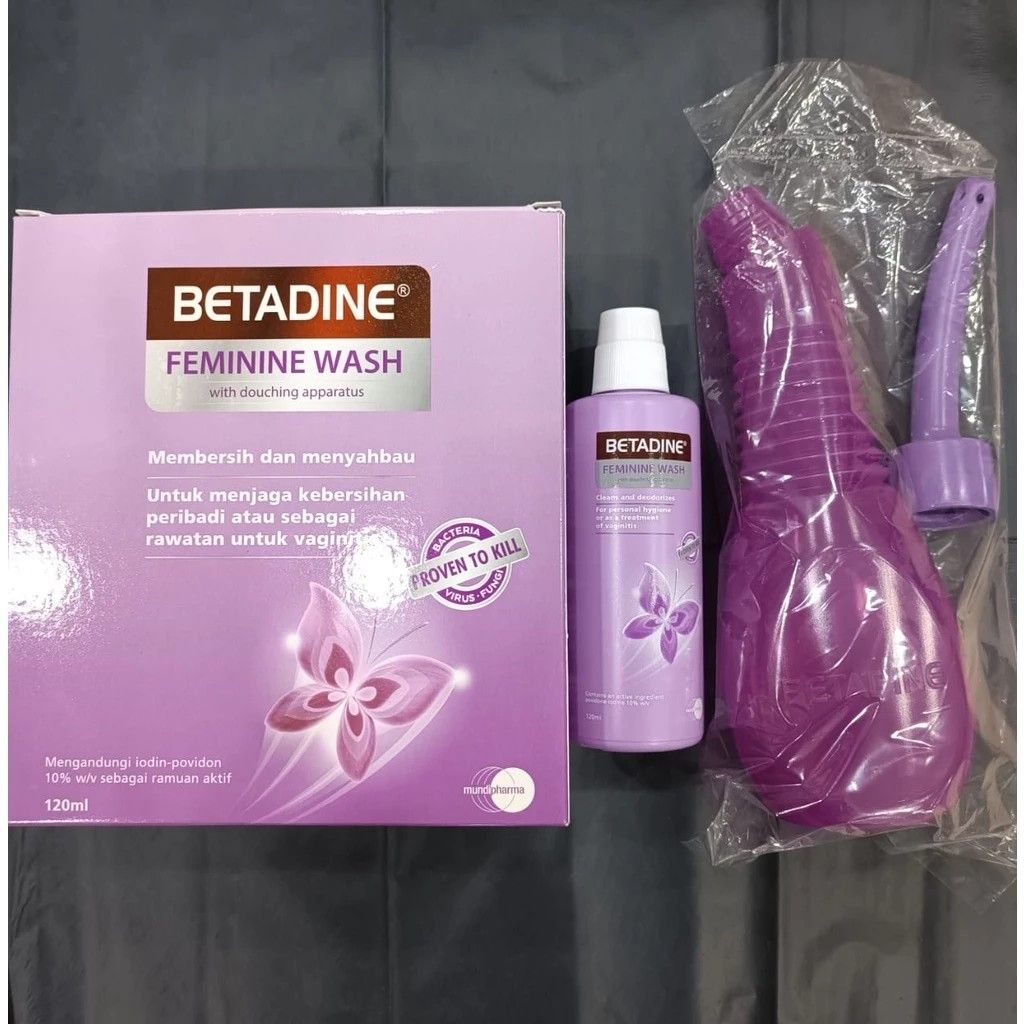 BETADINE Feminine Wash with Douching Apparatus (EXP 2025), Beauty