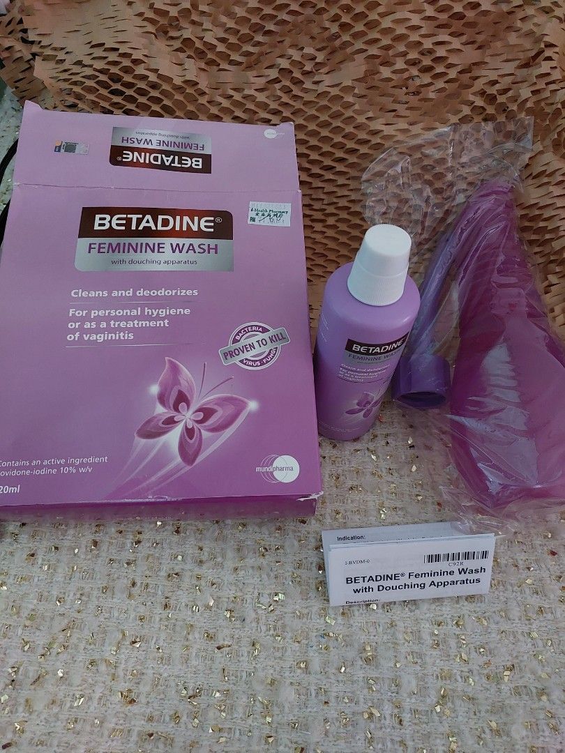 BETADINE Feminine Wash with Douching Apparatus (EXP 2025), Beauty