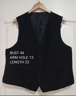 BLACK VEST FOR MEN