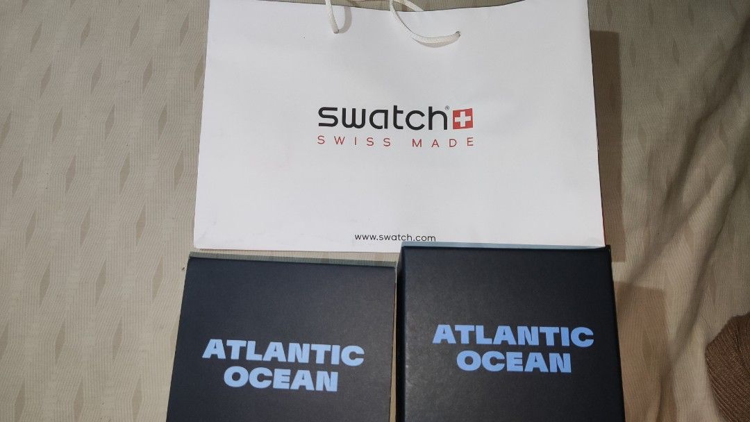 Blancpain x Swatch Atlantic Ocean (Category: Luxury Watches) located in Cebu City. Submitted by jayrasplico (Listing ID 1265090802, Image 1). Description: For Sale: Blancpain x Swatch Atlantic Ocean Brand New Complete with receipt 28,000 only free shipping thru LBC COP Meet-up Anywhere near Cebu City Can do video call anytime for legit checking. Thank you...