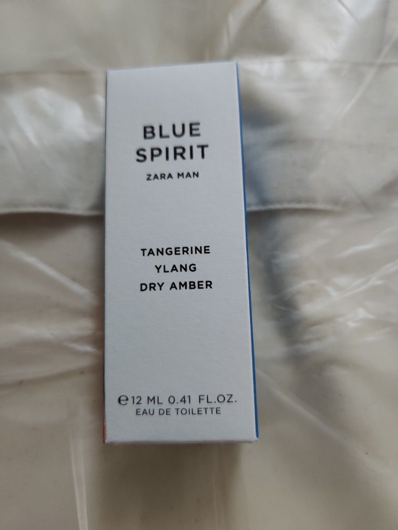 ZARA MENS BLUE SPIRIT EAU DE TOILETTE EDT FRAGRANCE 100ml Brand New and  Sealed