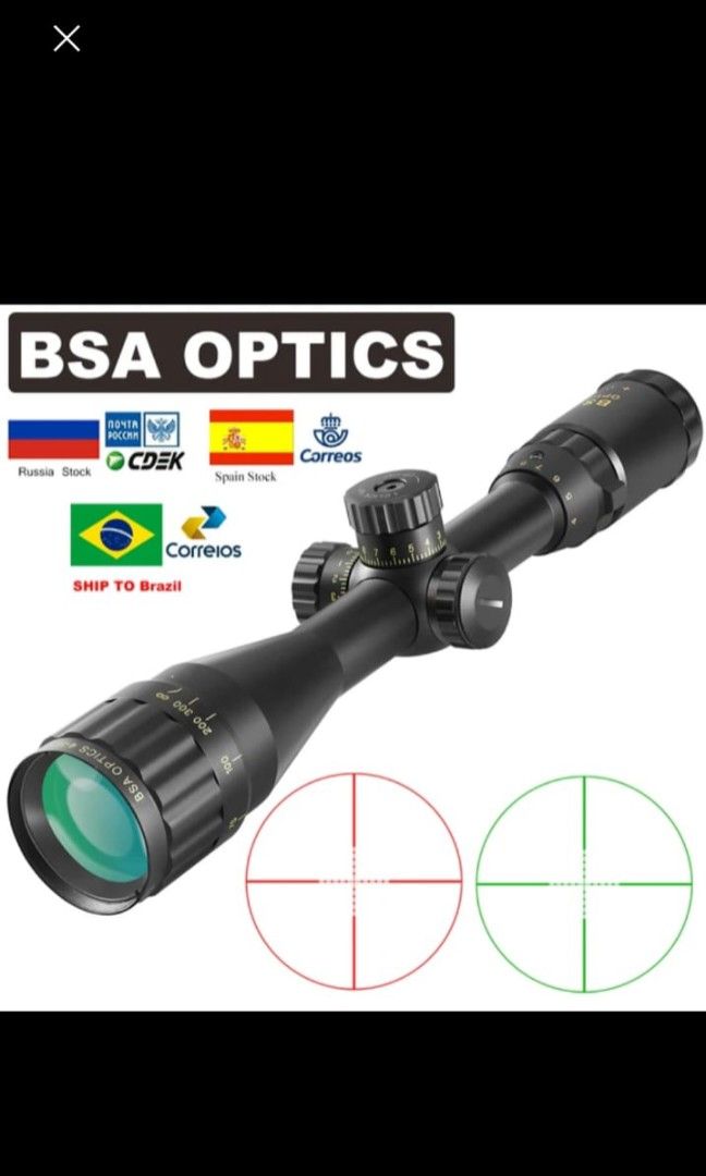 DIANA 4-16x44 Tactical Riflescope Optic Sight Green Red Illuminated Hunting  Scopes Rifle Scope for Sniper Airsoft Air Gun