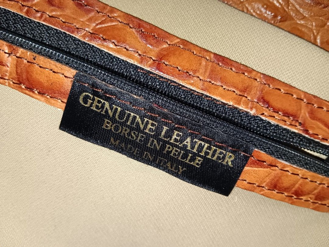 Genuine leather borse top in pelle sac
