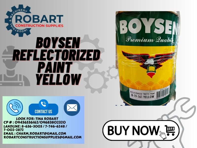 Boysen Reflectorized Traffic Paint Yellow, Commercial & Industrial