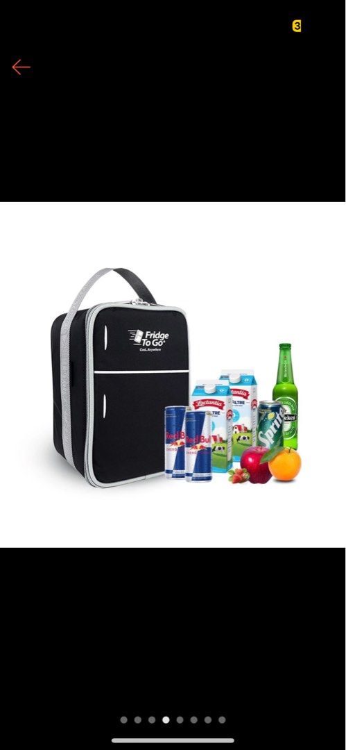 BRAND NEW Fridge To Go Mini Fridge SB Cooler Bag Black 8 Panels