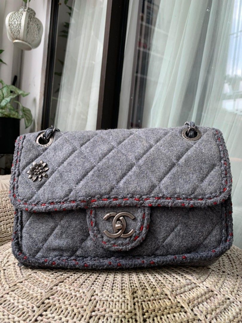 Bundle Chanel Paris Salzburg Wool Flap, Women's Fashion, Bags & Wallets,  Shoulder Bags on Carousell