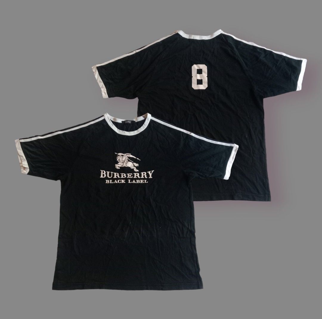 Burberry black online label t shirt