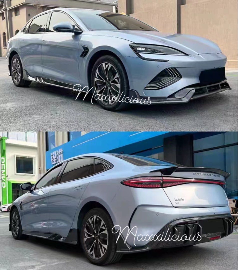 BYD SEAL CF printed/Gloss Black body kit!!!, Car Accessories, Accessories on Carousell
