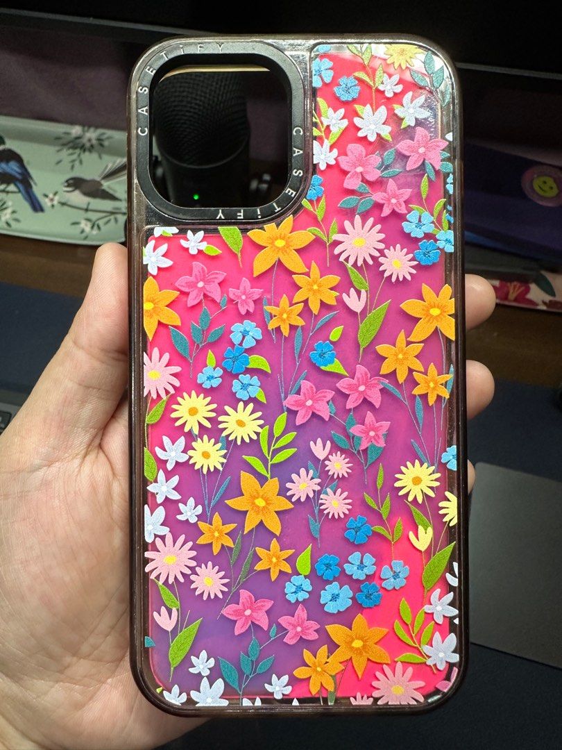 Casetify Bright Spring Florals Case for iPhone 12 Pro Max (Category: Cases & Sleeves) located in Quezon City. Submitted by bipolar_bear (Listing ID 1264966060, Image 2). Description: With scuffing and severe yellowing from use. Please check photos for details. Buyer to shoulder shipping fees. Pick up via Grab or Lalamove..