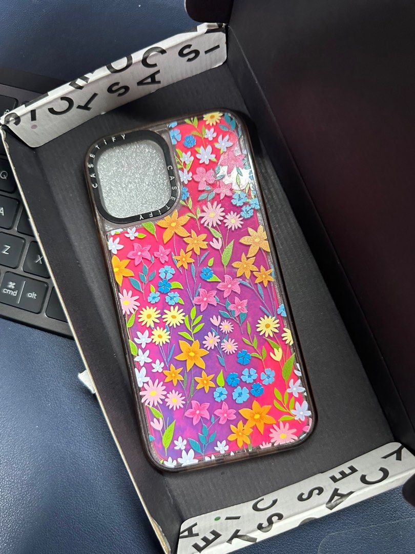 Casetify Bright Spring Florals Case for iPhone 12 Pro Max (Category: Cases & Sleeves) located in Quezon City. Submitted by bipolar_bear (Listing ID 1264966060, Image 3). Description: With scuffing and severe yellowing from use. Please check photos for details. Buyer to shoulder shipping fees. Pick up via Grab or Lalamove..