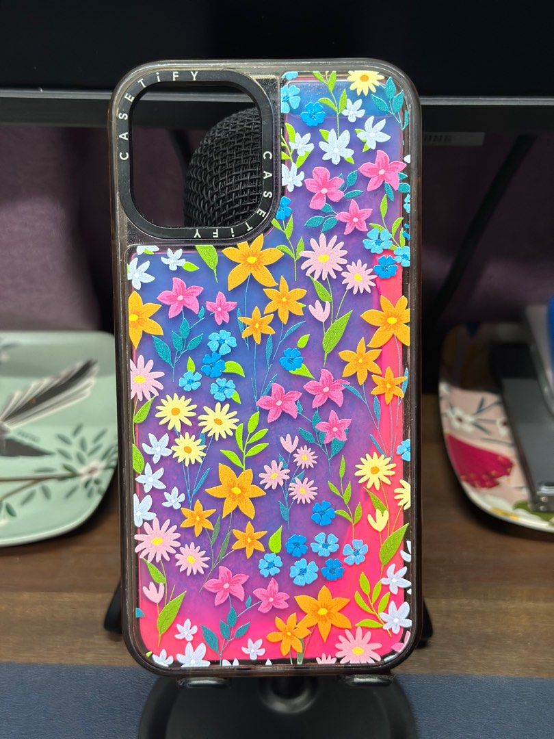 Casetify Bright Spring Florals Case for iPhone 12 Pro Max (Category: Cases & Sleeves) located in Quezon City. Submitted by bipolar_bear (Listing ID 1264966060, Image 1). Description: With scuffing and severe yellowing from use. Please check photos for details. Buyer to shoulder shipping fees. Pick up via Grab or Lalamove..