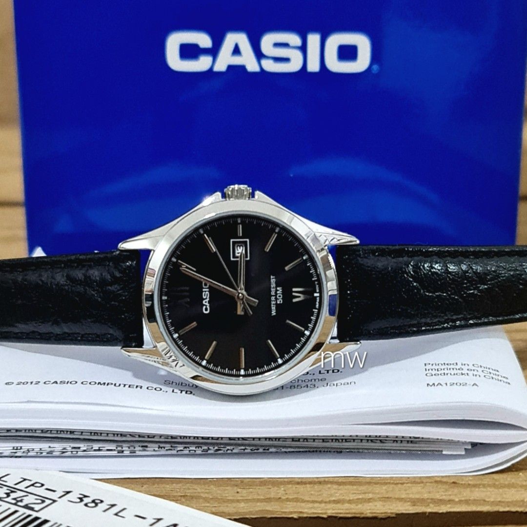 Casio Ltp 1381l 1a Ladies Women s Analog Quartz 50m Date Leather Simple Watch