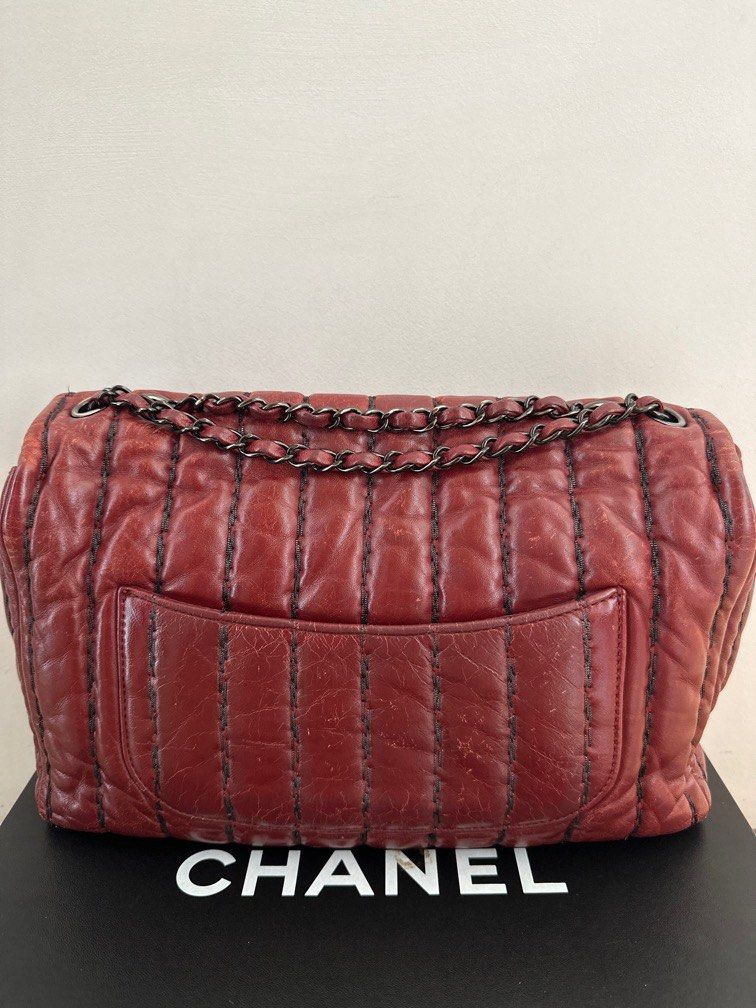 Red chanel shoulder bag online
