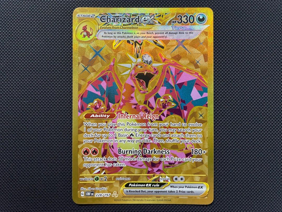 228 197 pokemon card Amazon.com: Pokemon - Charizard ex 228/197 - Obsidian Flames - Hyper Rare