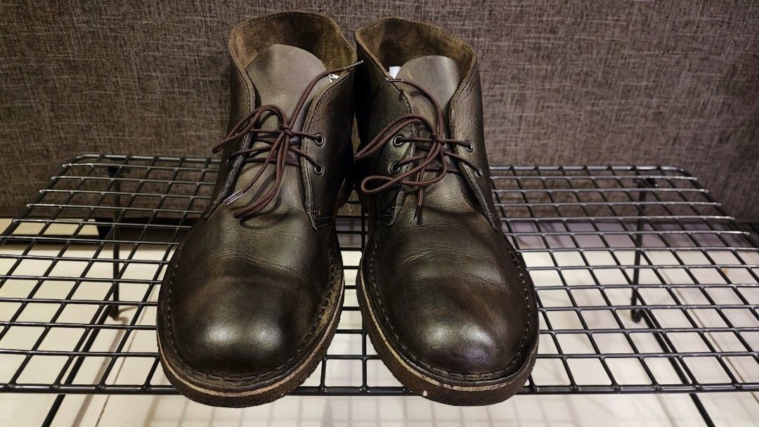 Clarks desert boots mens silver 2025