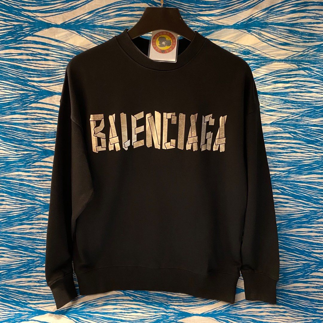 Balenciaga Pullover Herren Fake Crewneck Balenciaga, Barang Mewah