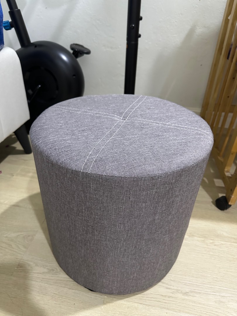 Cushion Stool Grey Furniture Home Living Furniture Sofas on