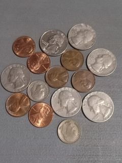 Dollar,penny, dime