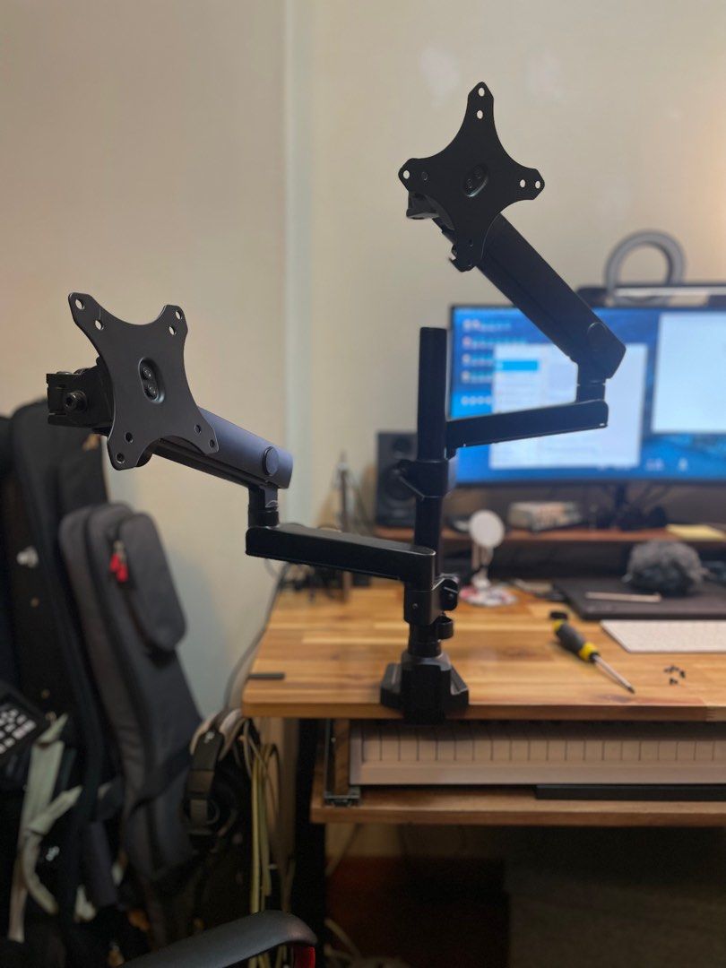 Prism+ Arc Stealth Pro Dual Monitor Arms + Laptop Holder, Computers