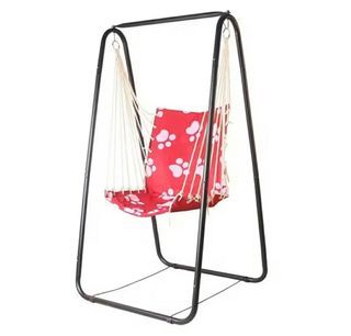 Metal Stand with Adult Duyan and  Free Addtl Net Hammock