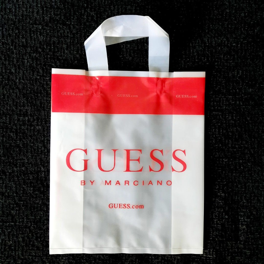 Guess plastic hotsell bag