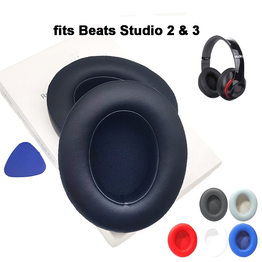 Ear Pads for Beats Studio 2.0, Studio 3 Wired & Wireless, B0500, B0501  Headphones, Replacement Memory Foam Ear Pad, Left/Right Pair (Black) 