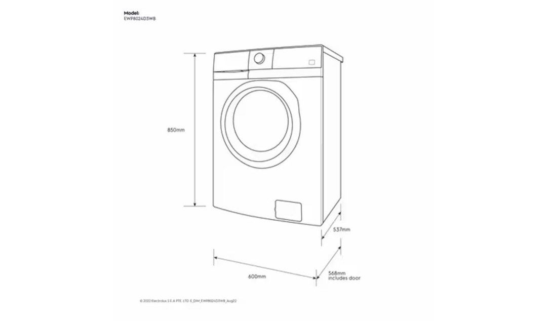 Electrolux washer dryer, TV & Home Appliances, Washing Machines and