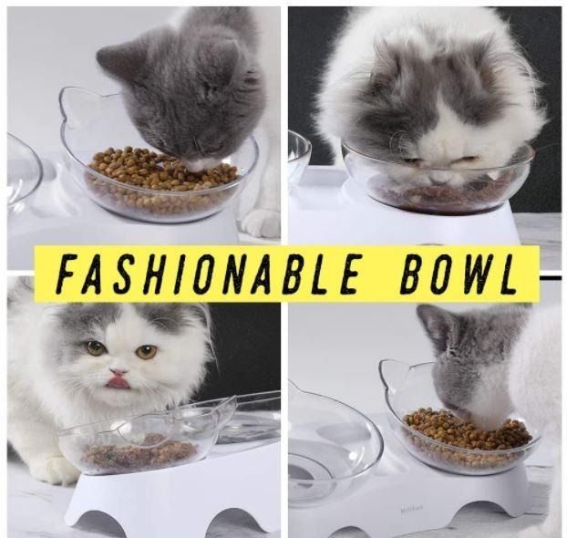 Elevated cat bowls sales