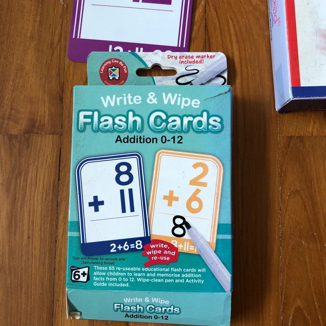English sight words Math addition pictorial phonics flash cards for ...