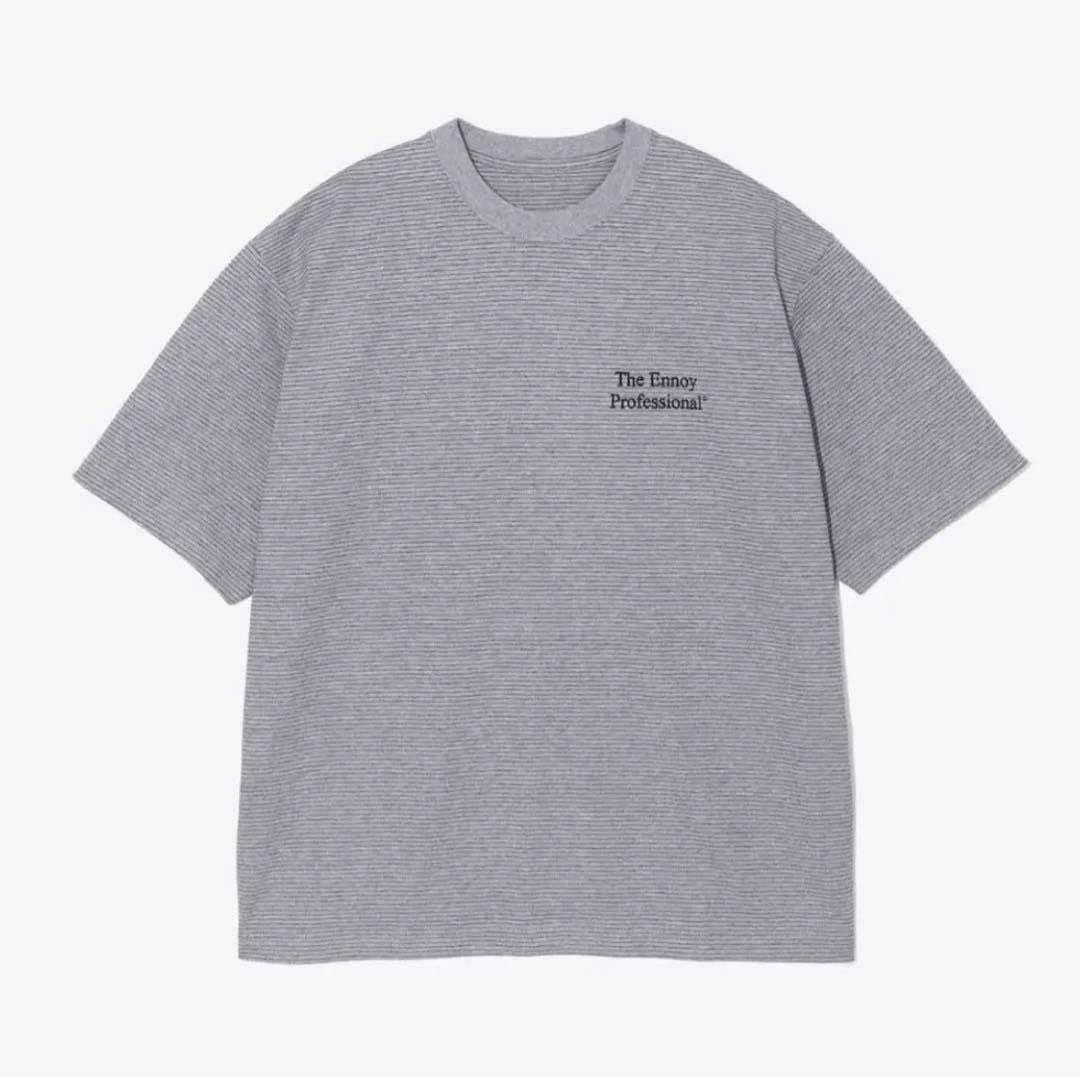 ennoy S/S Boder T-Shirt (BLACK × WHITE)