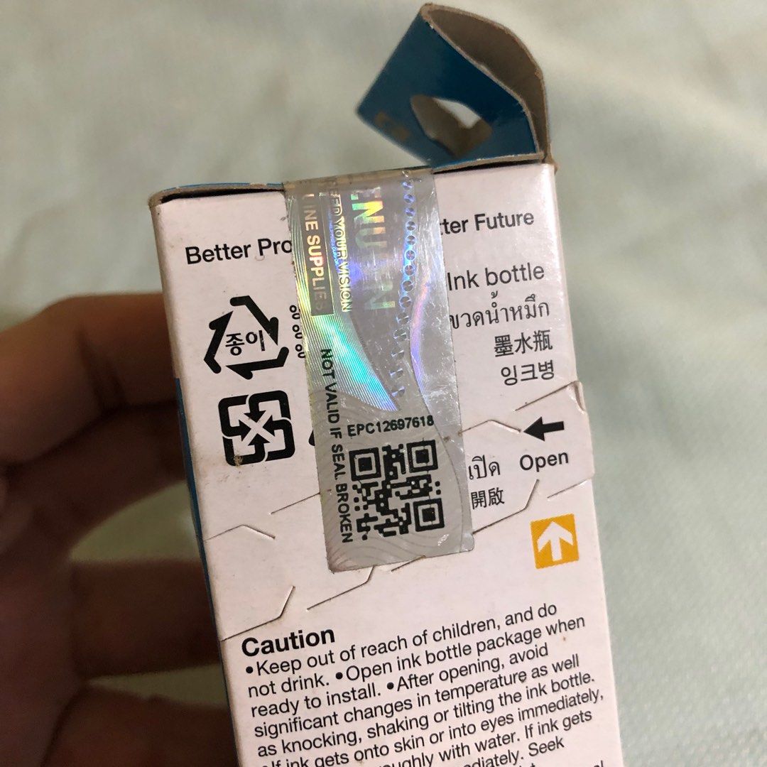 EPSON 664 Ink - CYAN (Category: Printers, Scanners & Copiers) located in Valenzuela. Submitted by shopqn (Listing ID 1265016605, Image 2). Description: Sealed & Brand new Color: CYAN RFS: wrong type of ink for our printer.