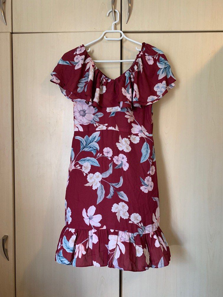 Christmas floral clearance dress