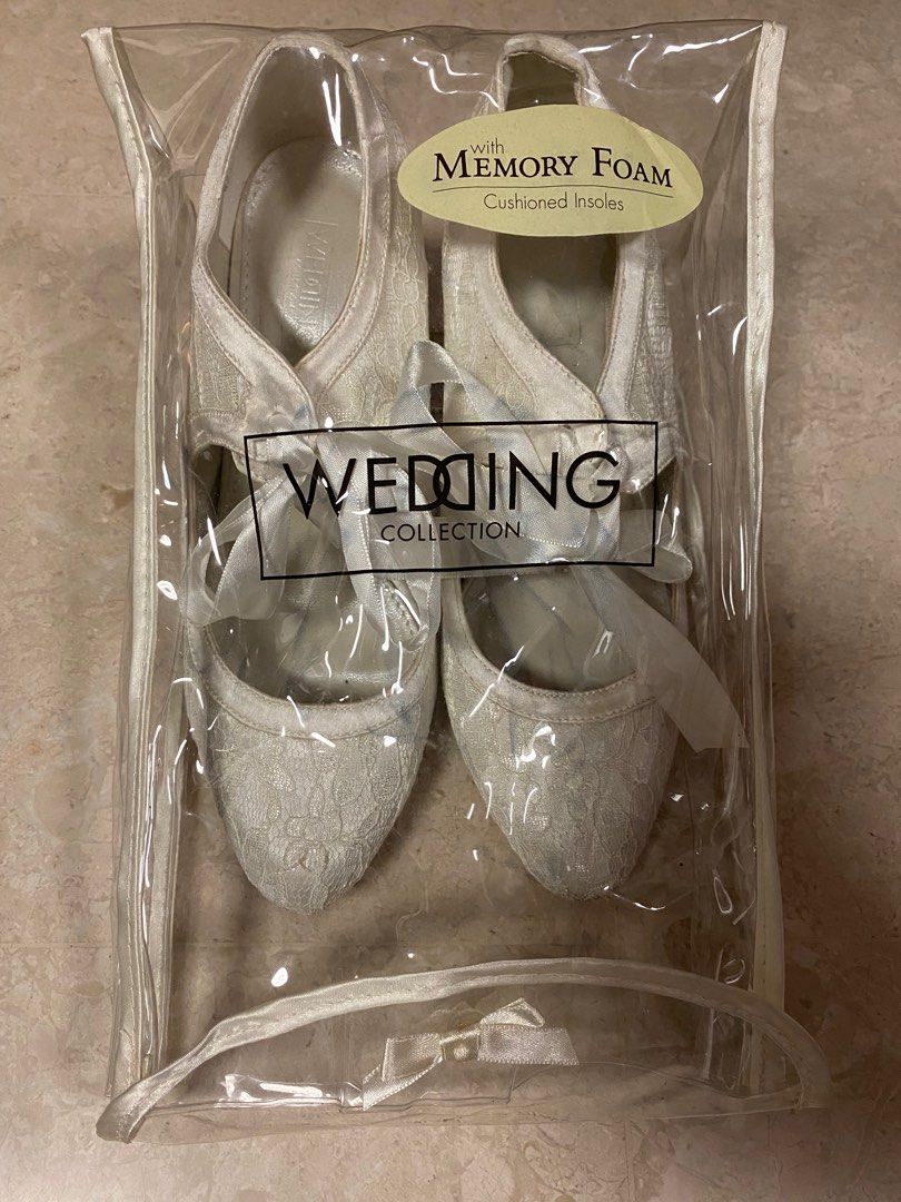 Free Lace White Wedding shoes Women s Fashion Footwear Heels on
