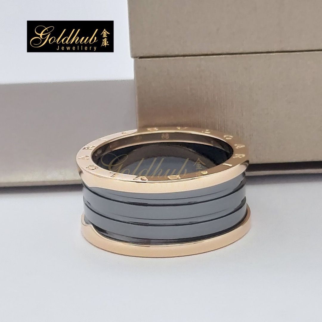 Bvlgari black ring discount