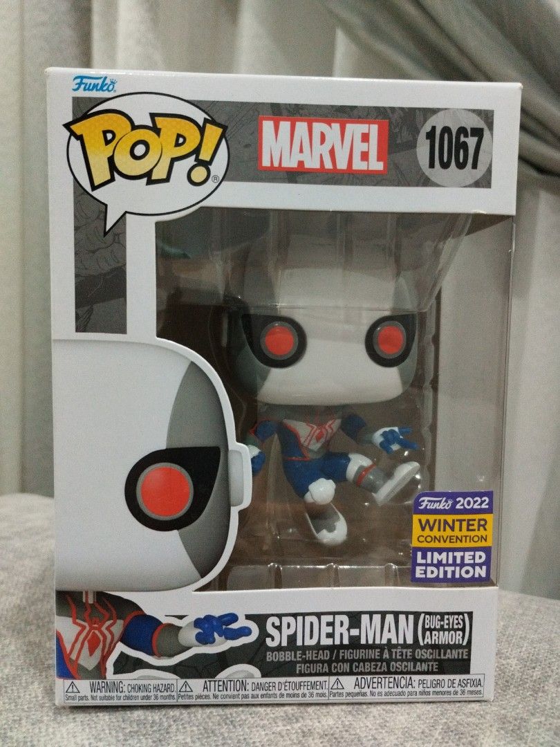 Funko Pop! + Protector: Marvel Spider-Man (Bug-Eyes Armor) (Winter