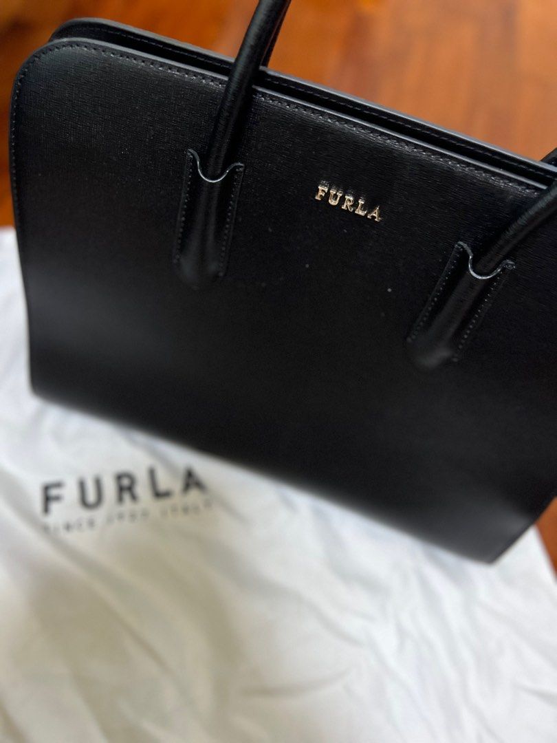 Furla Shoulder Tote Bag Black