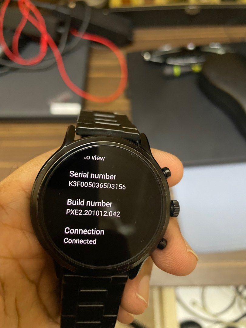 Fossil smartwatch serial number sale