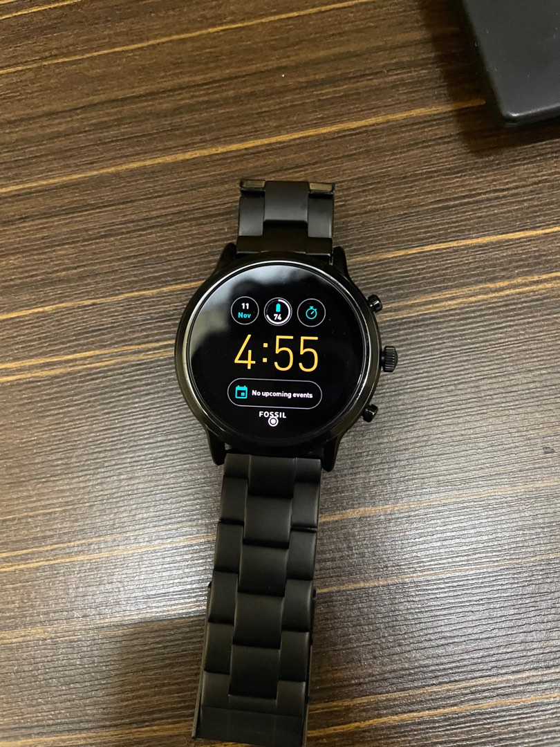 Fossil Gen 5 Smartwatch The Carlyle HR Black Stainless Steel