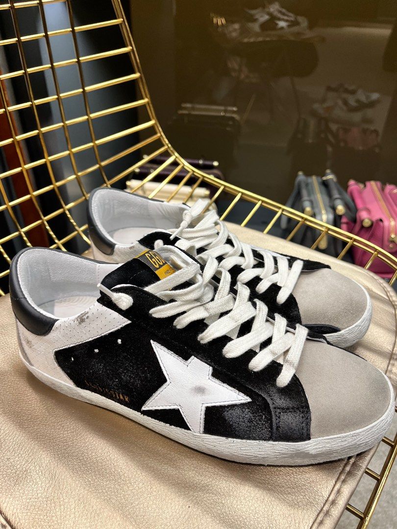 Golden Goose Superstar White Spot Black Suede Men s Fashion