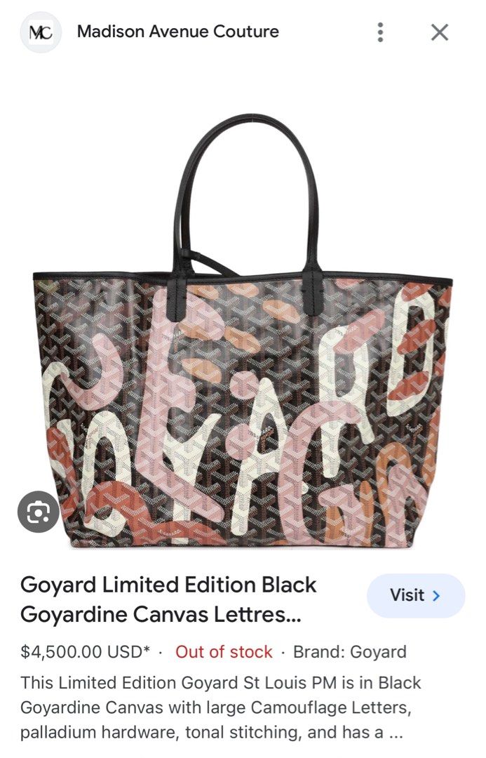 Goyard Goyardine Green St. Louis GM Tote Bag Palladium Hardware