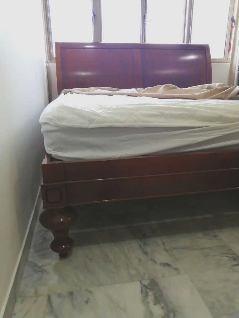 Grange king sleigh shop bed