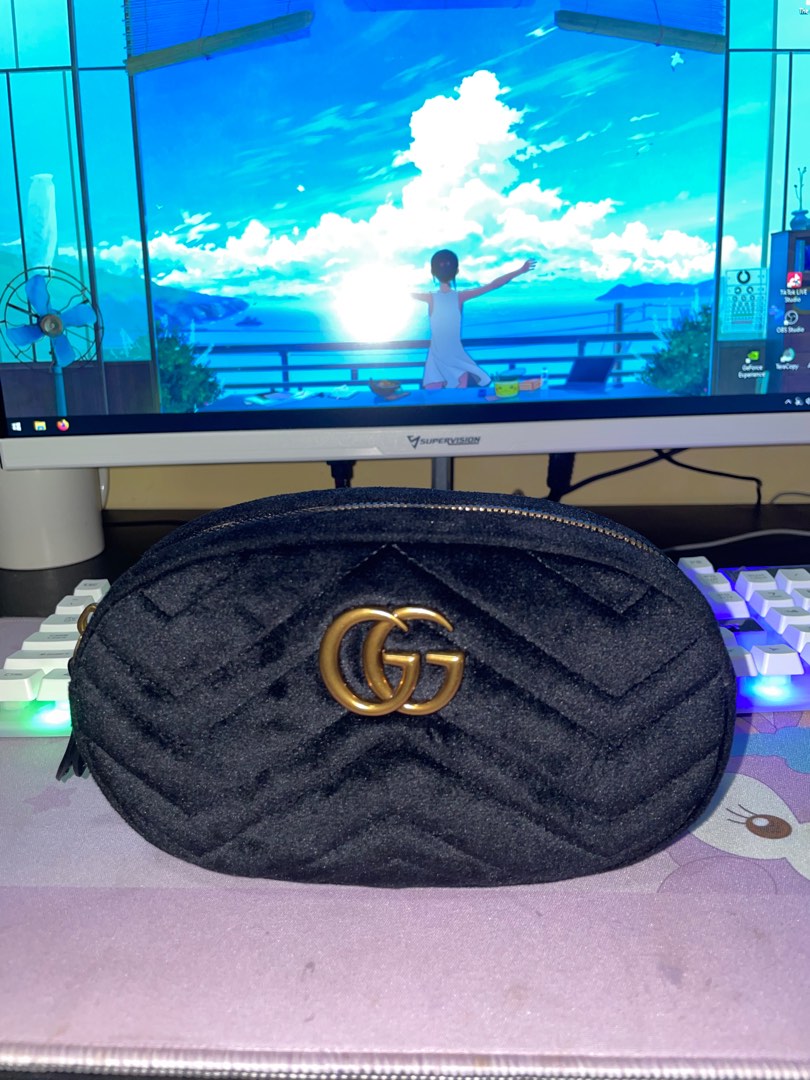 Gucci marmont velvet belt bag online